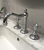 Nicolazzi Half Dome Crystal Rubinetto bordo vasca da bagno 4 fori 1449 CR 93