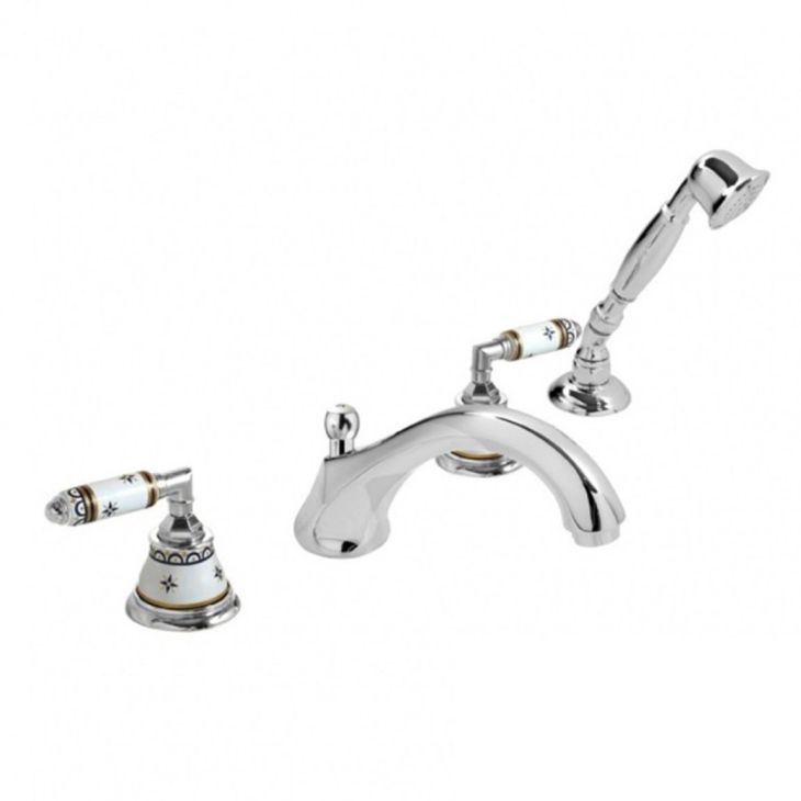 Nicolazzi Teide Rubinetto bordo vasca da bagno 4 fori 1904 CR 06D