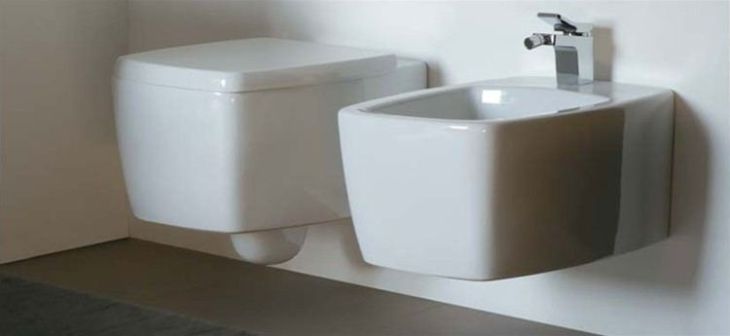 Galassia SA02 Vaso con coprivaso e bidet sospesi