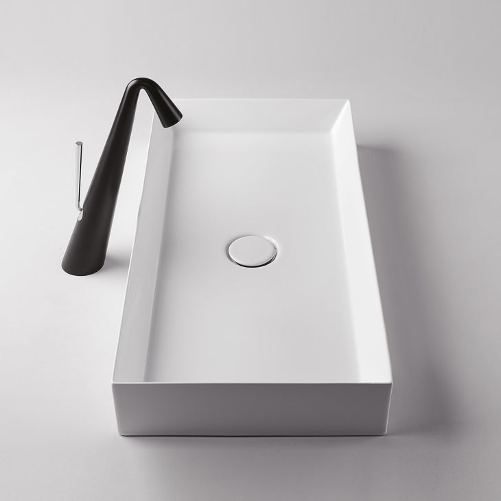 Valdama Track lavabo d'appoggio rettangolare 70 cm